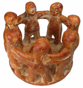 Circle of people statue